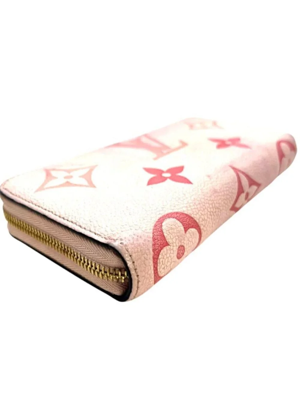 Louis Vuitton Bicolor Empreinte Zippy Wallet Bouton de Rose